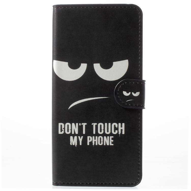 Funda Con Estampado De Folio De Cuero Para Huawei Honor V10 / View 10 - No Toque Mi Teléfono-1