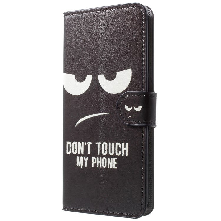 Funda Con Estampado De Folio De Cuero Para Huawei Honor V10 / View 10 - No Toque Mi Teléfono-2