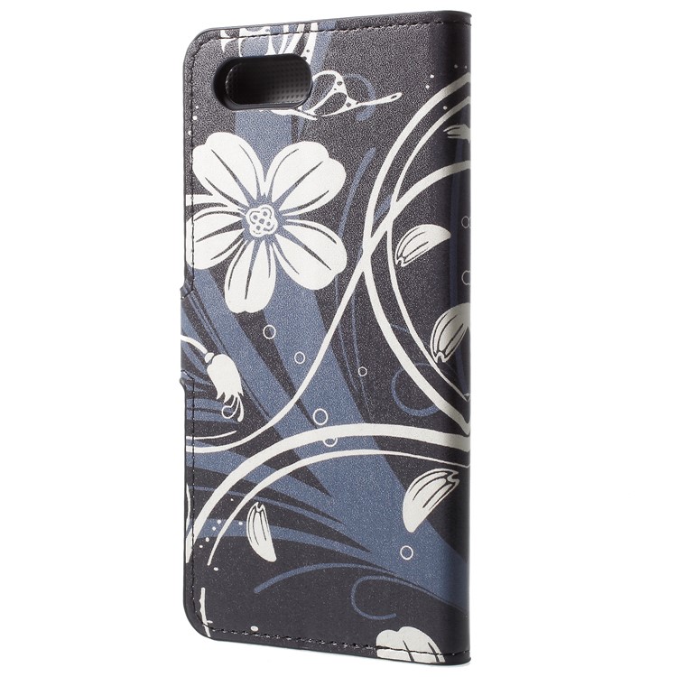 Patterned Wallet Leather Protective Case for Huawei Honor V10/View 10 - Butterfly Flower-3