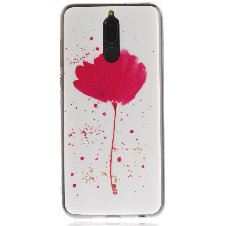 Patterned IMD Gel Phone Casing (TPU) for Huawei Mate 10 Lite / Maimang 6 / nova 2i / Honor 9i (India) - Fresh Flower-2