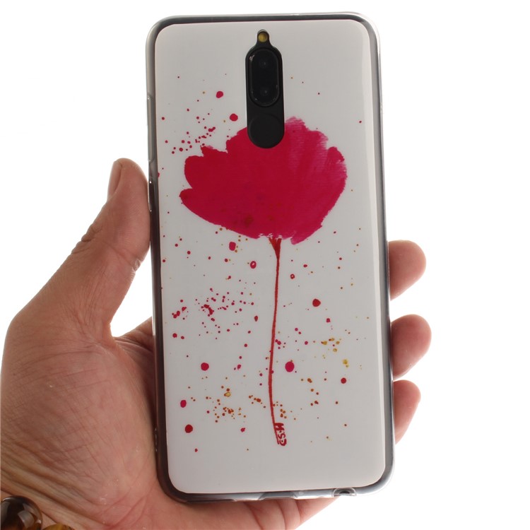 Patterned IMD Gel Phone Casing (TPU) for Huawei Mate 10 Lite / Maimang 6 / nova 2i / Honor 9i (India) - Fresh Flower-5