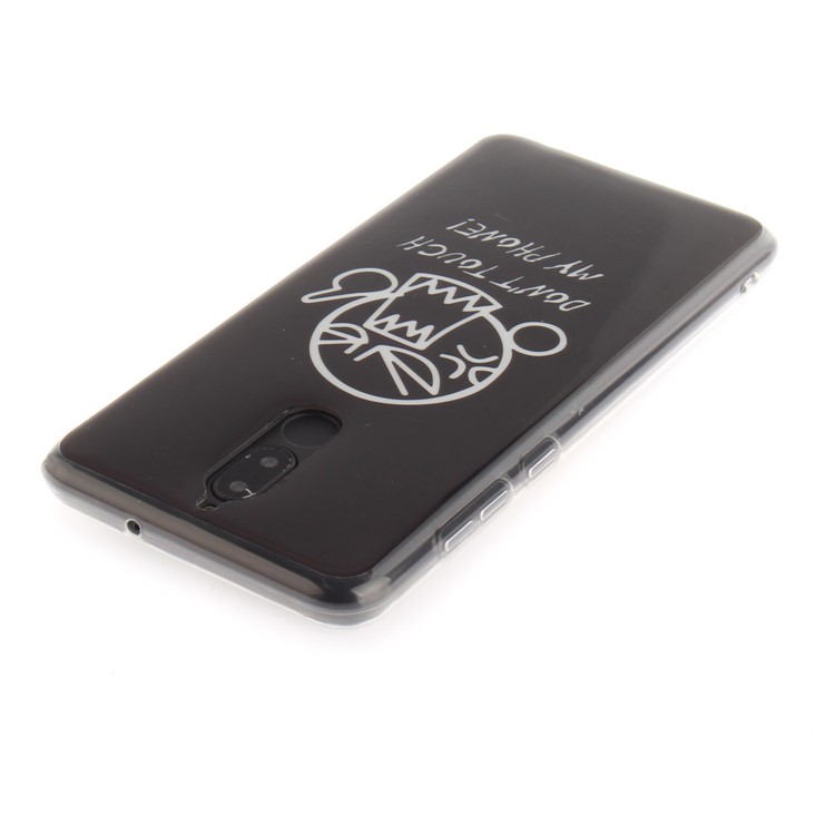 Patterned IMD TPU Jelly Cover for Huawei Mate 10 Lite / Maimang 6 / nova 2i / Honor 9i (India) - Do Not Touch My Phone-4