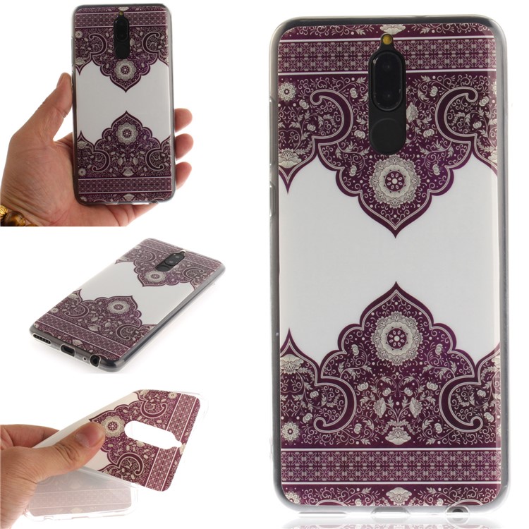 Patterned IMD TPU Cellphone Cover for Huawei Mate 10 Lite / Maimang 6 / nova 2i / Honor 9i (India) - Symmetrical Pattern-1