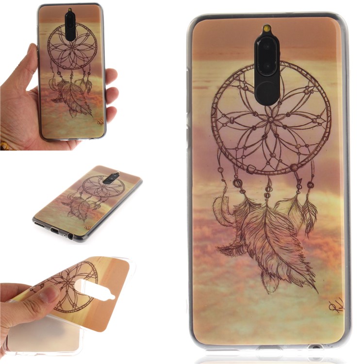 Patterned IMD TPU Gel Mobile Phone Shell for Huawei Mate 10 Lite / Maimang 6 / nova 2i / Honor 9i (India) - Dream Catcher-1