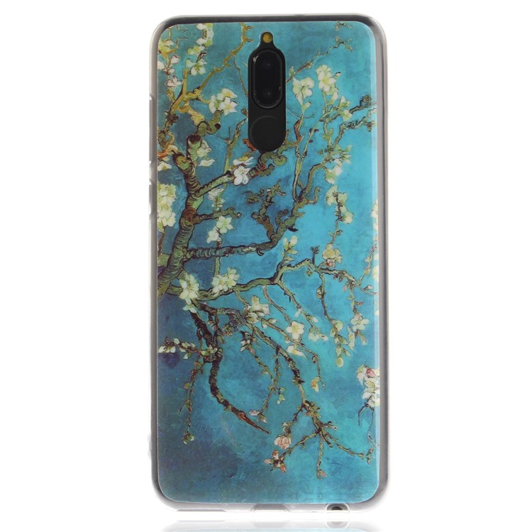 TPU IMD Patterned Case Accessory for Huawei Mate 10 Lite / Maimang 6 / nova 2i / Honor 9i (India) - Almond Tree in Blossom-2
