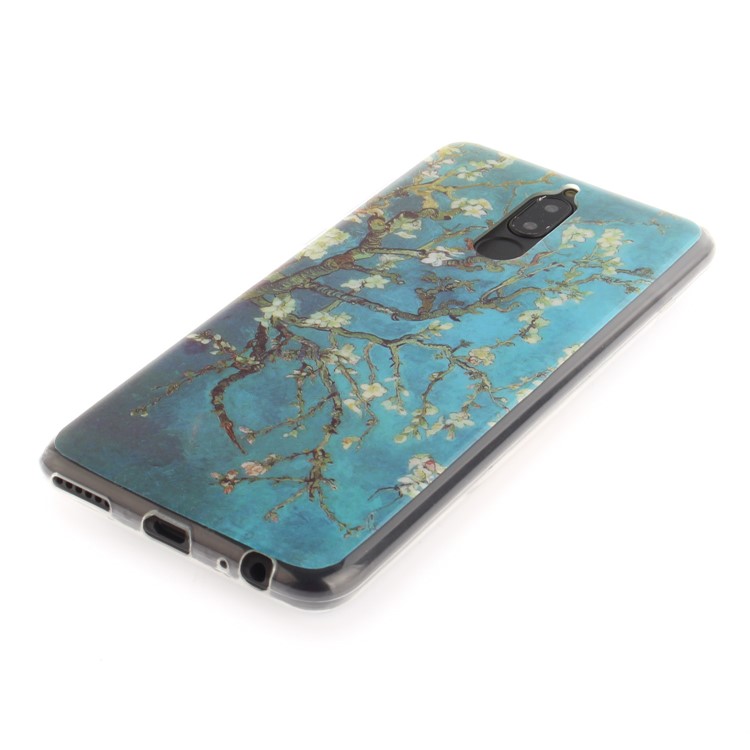 TPU IMD Patterned Case Accessory for Huawei Mate 10 Lite / Maimang 6 / nova 2i / Honor 9i (India) - Almond Tree in Blossom-3