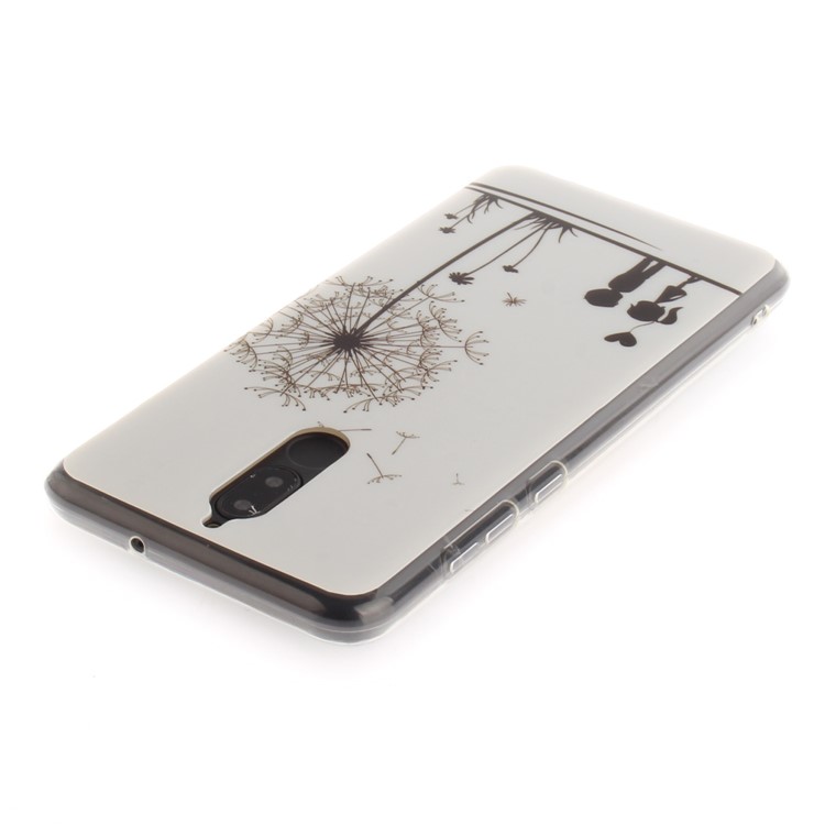 Patterned IMD TPU Jelly Cover for Huawei Mate 10 Lite / Maimang 6 / nova 2i / Honor 9i (India) - Lovers and Dandelion-4