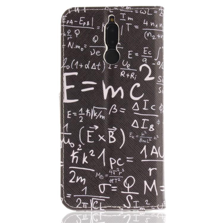 Patterned PU Leather Wallet Stand Protective Mobile Phone Cover for Huawei Mate 10 Lite / nova 2i / Maimang 6 / Honor 9i (India) - Formula-3