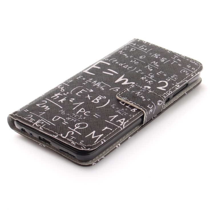 Patterned PU Leather Wallet Stand Protective Mobile Phone Cover for Huawei Mate 10 Lite / nova 2i / Maimang 6 / Honor 9i (India) - Formula-4