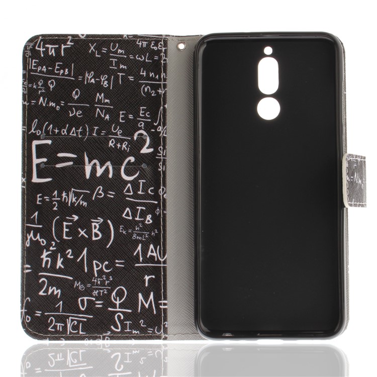 Patterned PU Leather Wallet Stand Protective Mobile Phone Cover for Huawei Mate 10 Lite / nova 2i / Maimang 6 / Honor 9i (India) - Formula-9