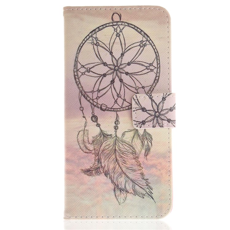 Patterned PU Leather Wallet Stand Protective Cell Phone Shell for Huawei Mate 10 Lite / nova 2i / Maimang 6 / Honor 9i (India) - Dream Catcher in Sky-2
