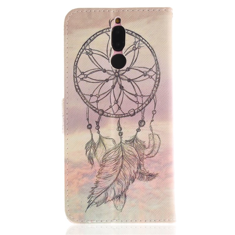 Patterned PU Leather Wallet Stand Protective Cell Phone Shell for Huawei Mate 10 Lite / nova 2i / Maimang 6 / Honor 9i (India) - Dream Catcher in Sky-3