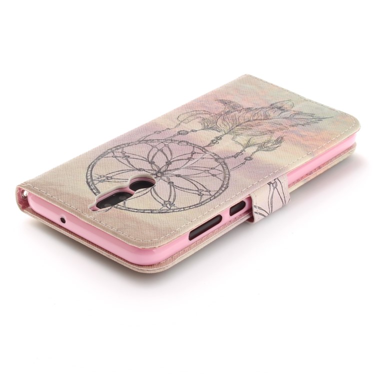 Patterned PU Leather Wallet Stand Protective Cell Phone Shell for Huawei Mate 10 Lite / nova 2i / Maimang 6 / Honor 9i (India) - Dream Catcher in Sky-5