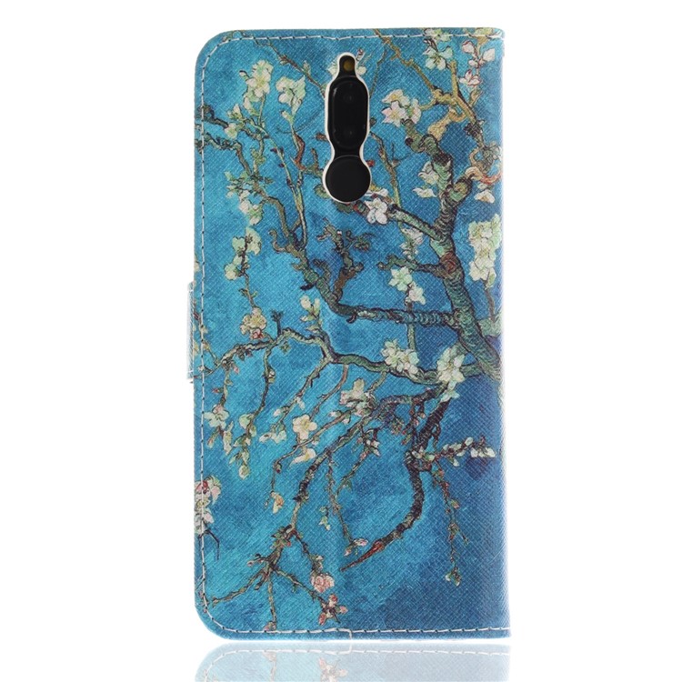 Patterned PU Leather Wallet Stand Protective Cell Phone Casing for Huawei Mate 10 Lite / nova 2i / Maimang 6 / Honor 9i (India) - Wintersweet-3