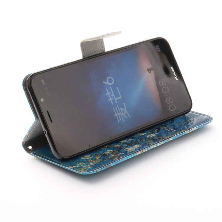 Patterned PU Leather Wallet Stand Protective Cell Phone Casing for Huawei Mate 10 Lite / nova 2i / Maimang 6 / Honor 9i (India) - Wintersweet-6