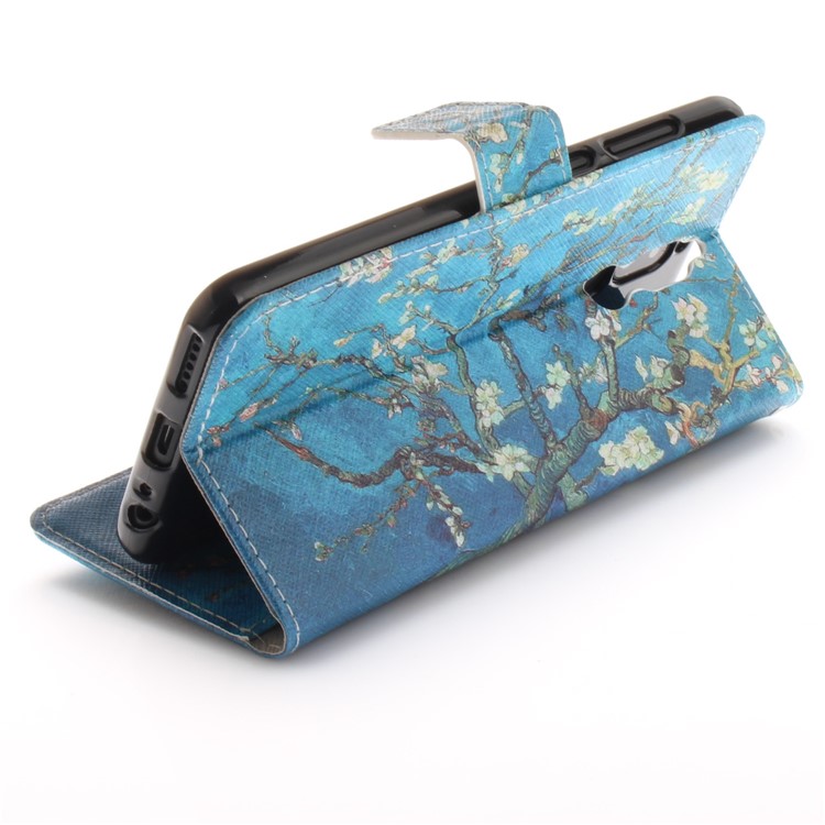 Patterned PU Leather Wallet Stand Protective Cell Phone Casing for Huawei Mate 10 Lite / nova 2i / Maimang 6 / Honor 9i (India) - Wintersweet-7
