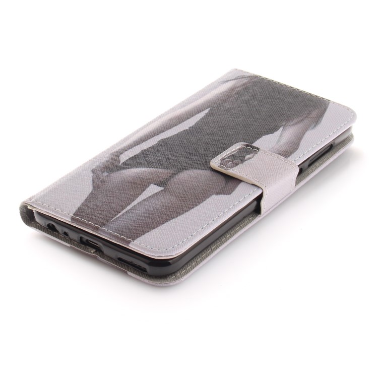Patterned PU Leather Wallet Stand Protective Phone Shell for Huawei Mate 10 Lite / nova 2i / Maimang 6 / Honor 9i (India) - Hot Girl-4