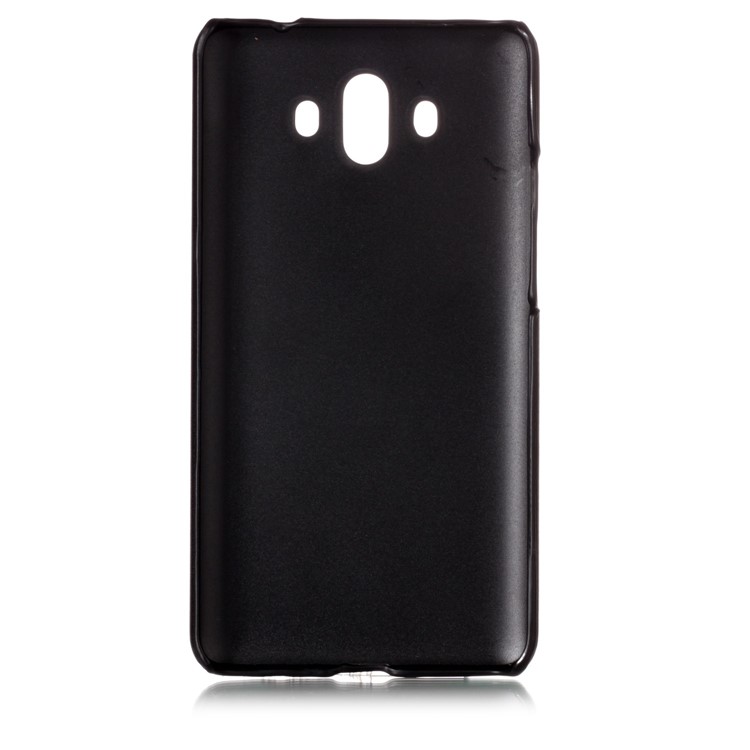 Contrast Color PU Leather Coated PC Mobile Phone Case for Huawei Mate 10 - Black-3