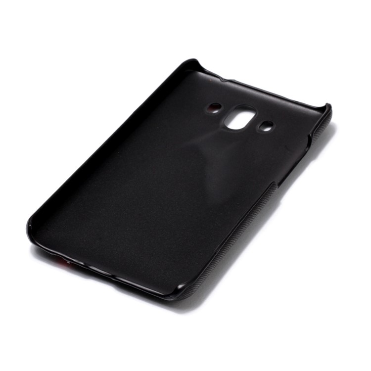 Contrast Color PU Leather Coated PC Mobile Phone Case for Huawei Mate 10 - Black-6