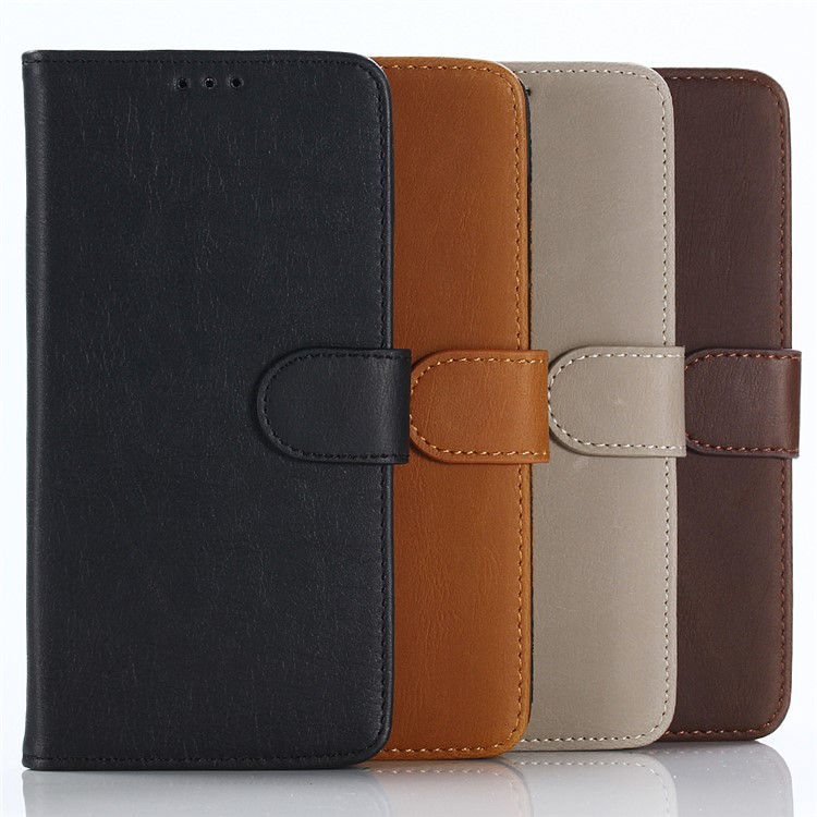 Crazy Horse Retro Leather Wallet Stand Case for Huawei Honor 7X - Coffee-11