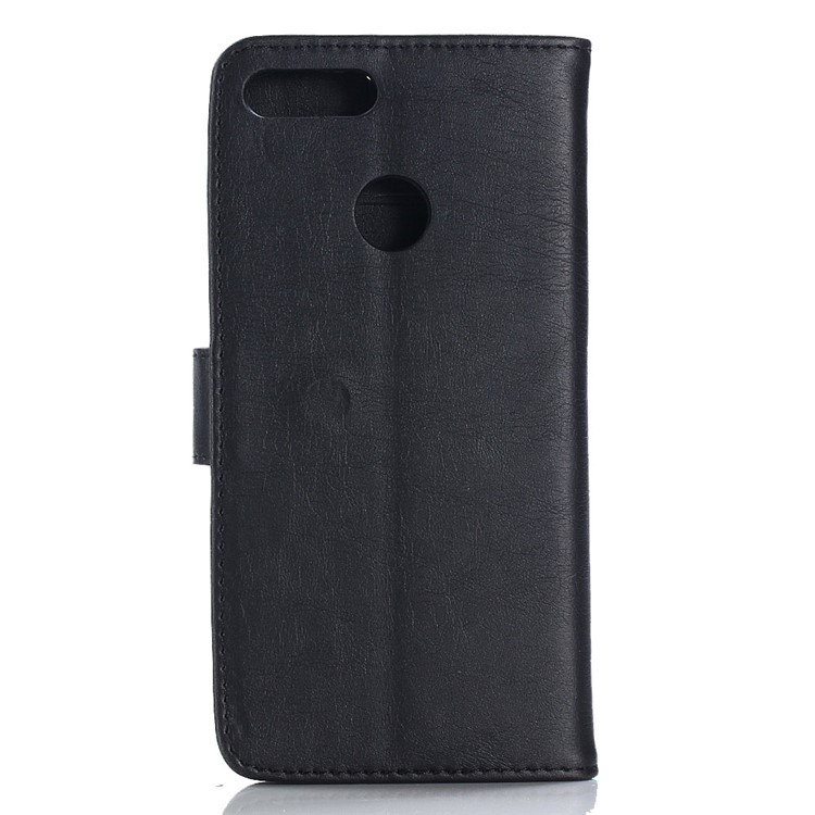 Crazy Horse Retro Leather Wallet Stand Case for Huawei Honor 7X - Coffee-4