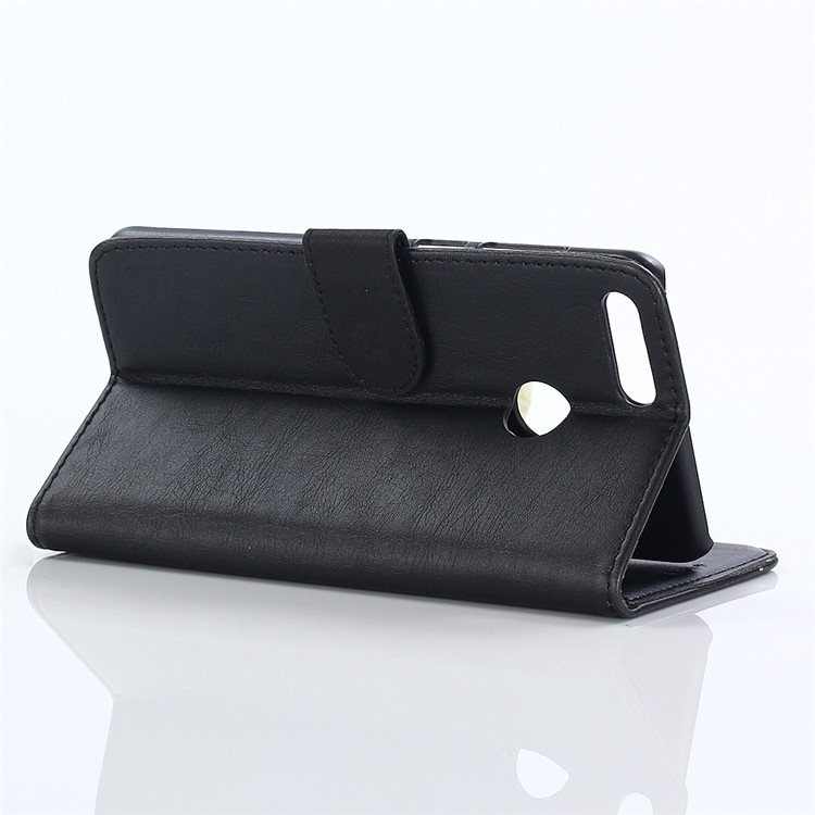 Crazy Horse Retro Leather Wallet Stand Case for Huawei Honor 7X - Coffee-8