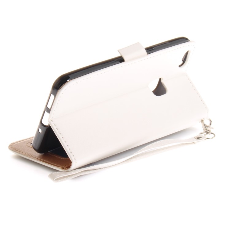 Butterfly Pattern Leather Wallet Stand Case for Huawei P10 Lite - White-9