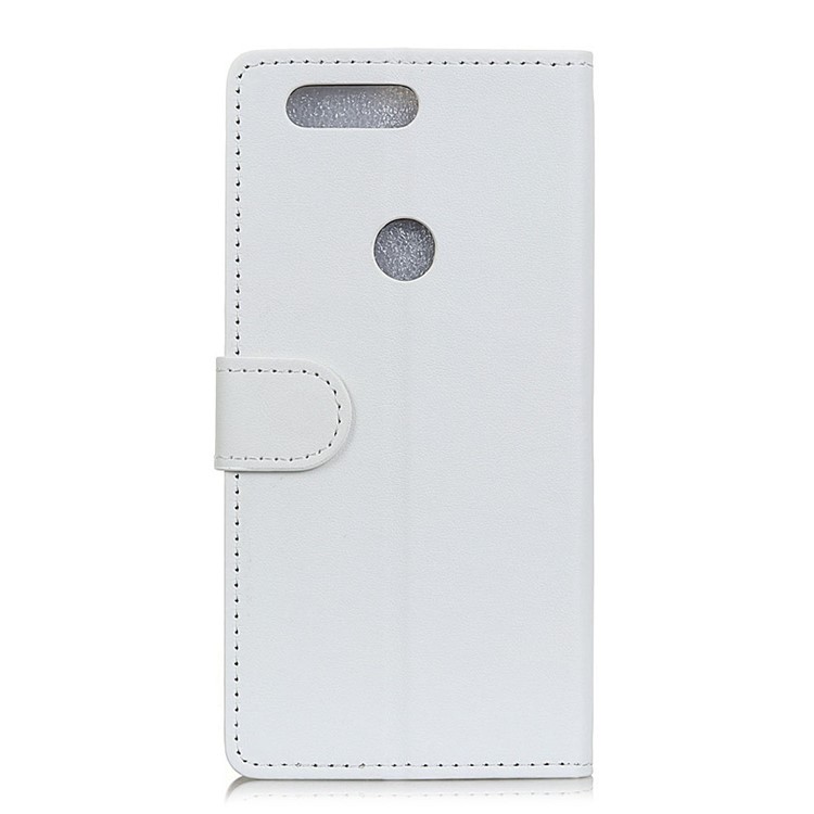 Wallet Leather Stand Cover for Huawei P Smart / Enjoy 7S - White-2