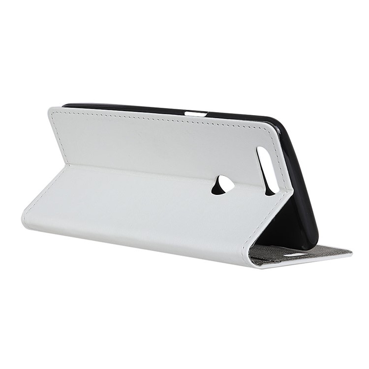 Wallet Leather Stand Cover for Huawei P Smart / Enjoy 7S - White-4