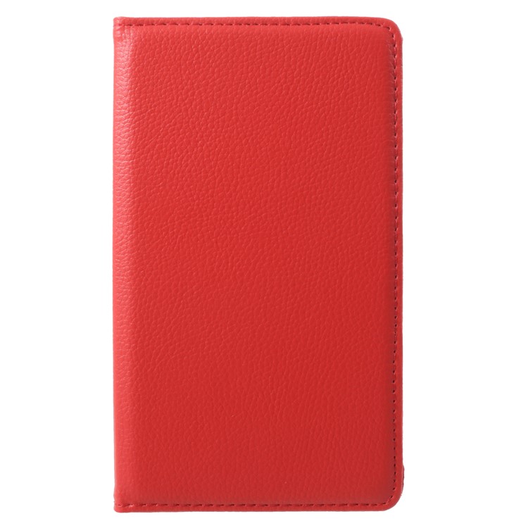 For Huawei MediaPad T3 7.0 Litchi Grain 360 Degree Rotary Stand Leather Tablet Case - Red-2