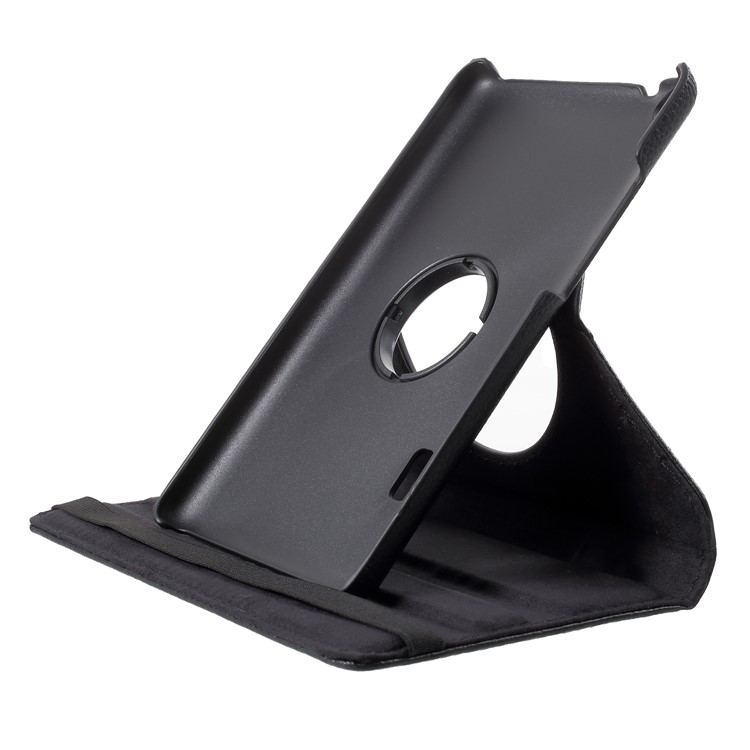 Litchi Grain 360 Degree Rotary Leather Stand Case for Huawei MediaPad T3 7.0 - Black-6