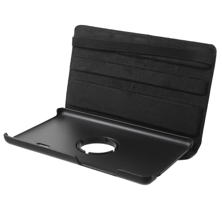 Litchi Grain 360 Degree Rotary Leather Stand Case for Huawei MediaPad T3 7.0 - Black-7