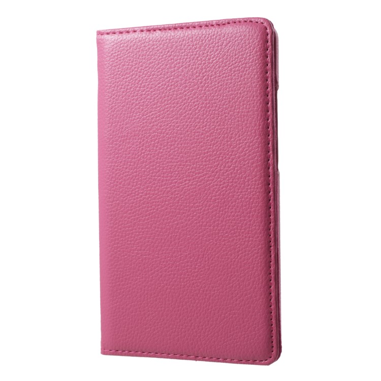 Litchi Grain 360 Degree Rotary Stand Leather Tablet Cover for Huawei MediaPad T3 7.0 - Rose-3