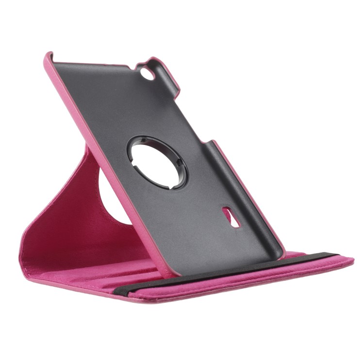 Litchi Grain 360 Degree Rotary Stand Leather Tablet Cover for Huawei MediaPad T3 7.0 - Rose-6