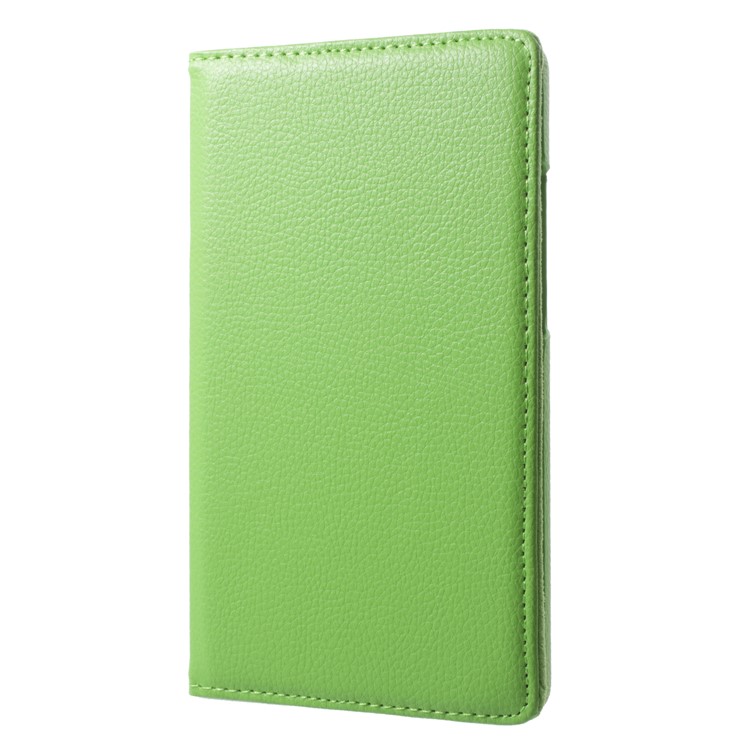 For Huawei MediaPad T3 7.0 Litchi Grain 360 Degree Rotary Stand Leather Protective Case - Green-3