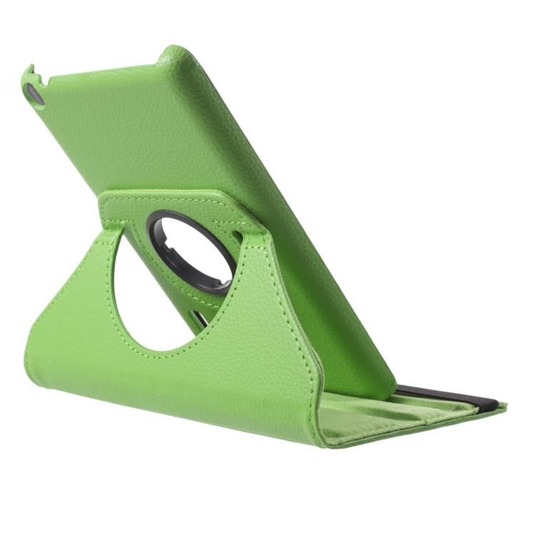 For Huawei MediaPad T3 7.0 Litchi Grain 360 Degree Rotary Stand Leather Protective Case - Green-5