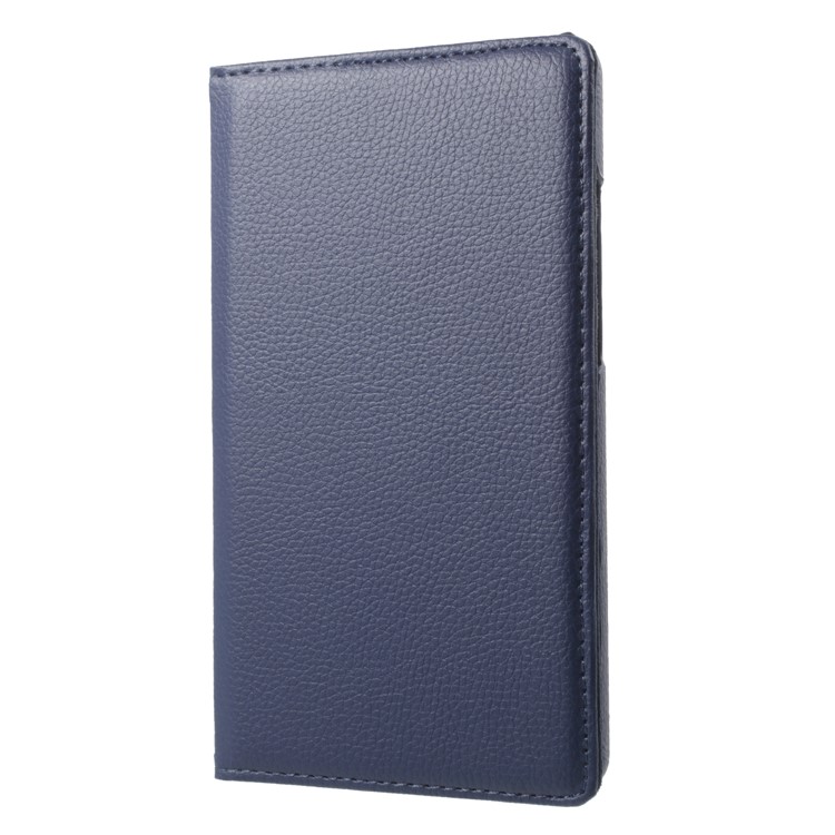 Litchi Grain 360 Degree Rotary Leather Stand Shell for Huawei MediaPad T3 7.0 - Dark Blue-3