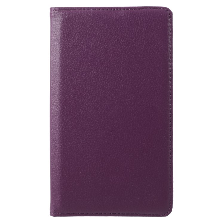 For Huawei MediaPad T3 7.0 Litchi Grain 360 Degree Rotary Stand Leather Protective Shell - Purple-2