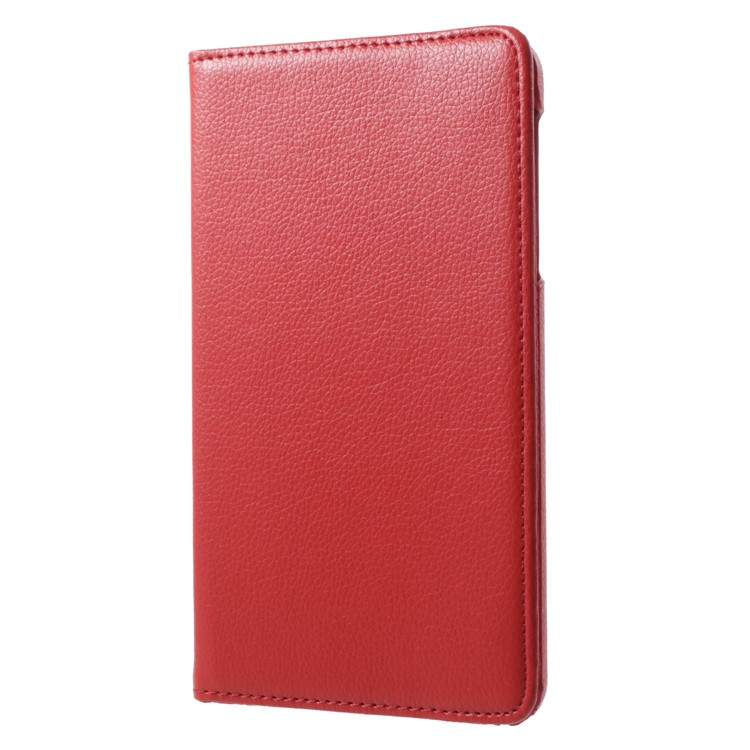 Litchi Grain 360 Degrés Étui En Cuir Rotatif Pour Huawei Mediapad T1 7.0 / Tablette D'honneur T1 (t1-701u) - Rouge-3