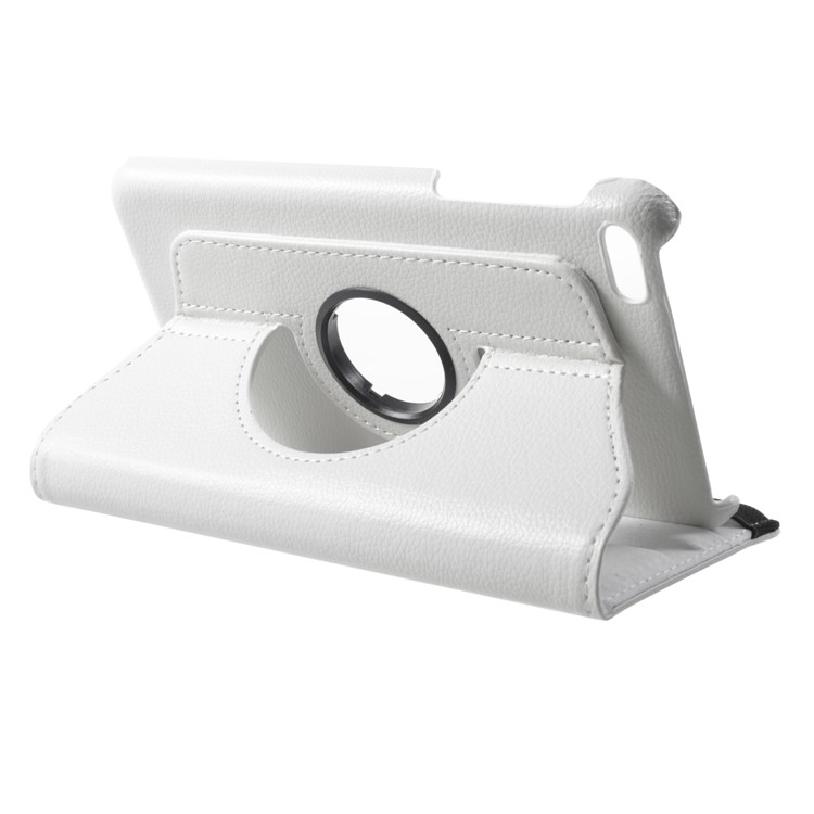 Litchi Grain 360-degree Rotary Leather Stand Shell for Huawei MediaPad T1 7.0 / Honor Tablet T1 (T1-701u) - White-4