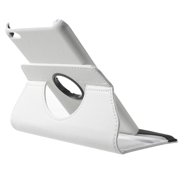 Litchi Grain 360-degree Rotary Leather Stand Shell for Huawei MediaPad T1 7.0 / Honor Tablet T1 (T1-701u) - White-5