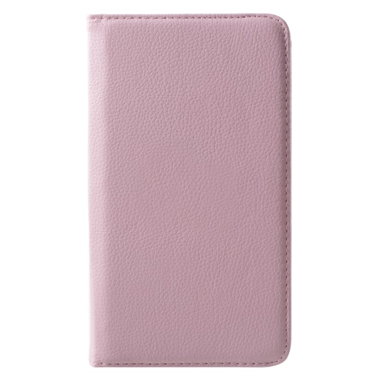 360-degree Rotary Litchi Grain Leather Cover with Stand for Huawei MediaPad T1 7.0 / Honor Tablet T1 (T1-701u) - Pink-2