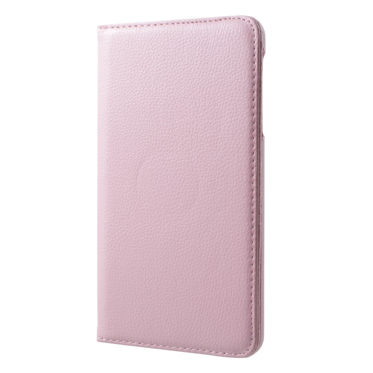 360-degree Rotary Litchi Grain Leather Cover with Stand for Huawei MediaPad T1 7.0 / Honor Tablet T1 (T1-701u) - Pink-3