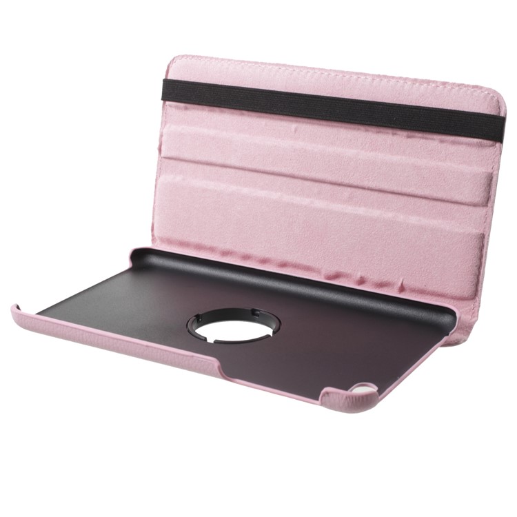 360-degree Rotary Litchi Grain Leather Cover with Stand for Huawei MediaPad T1 7.0 / Honor Tablet T1 (T1-701u) - Pink-6