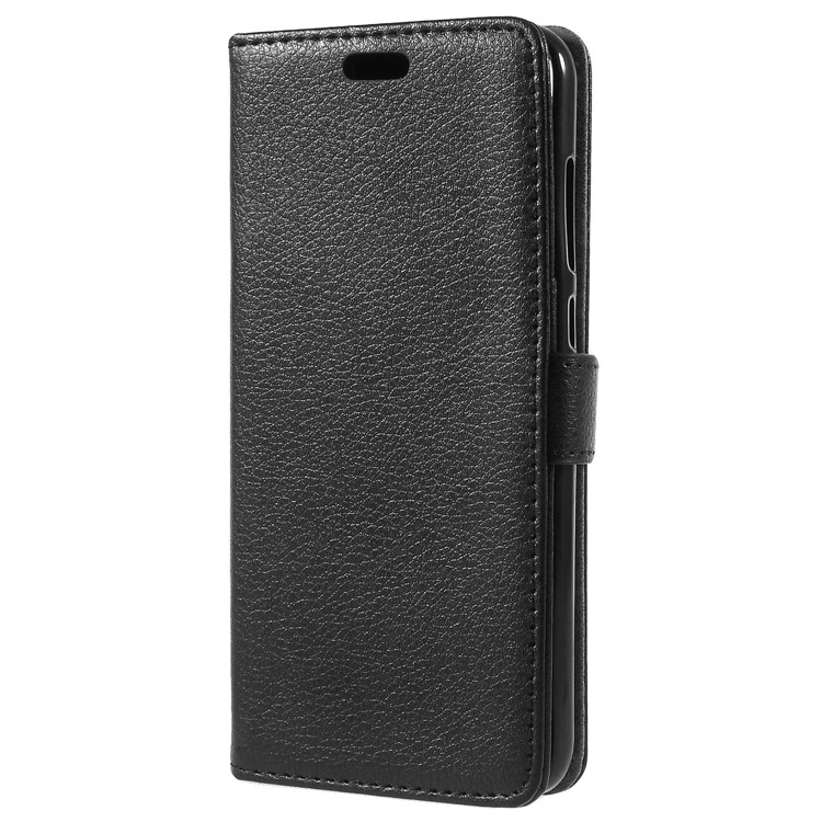 Litchi Skin PU Leather Wallet Stand Phone Shell for Huawei Honor 9 Lite / Honor 9 Youth Edition - Black-2