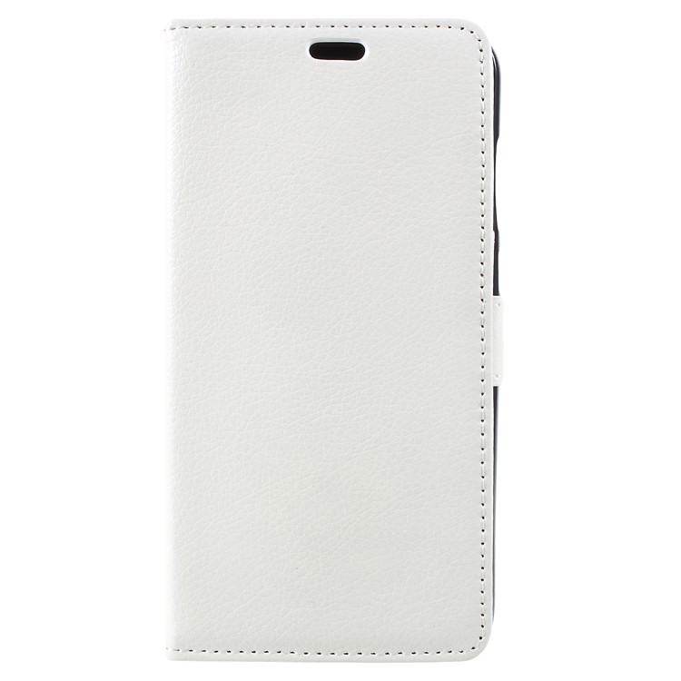 Litchi Skin PU Leather Wallet Stand Cover for Huawei Honor 9 Lite / Honor 9 Youth Edition - White-1