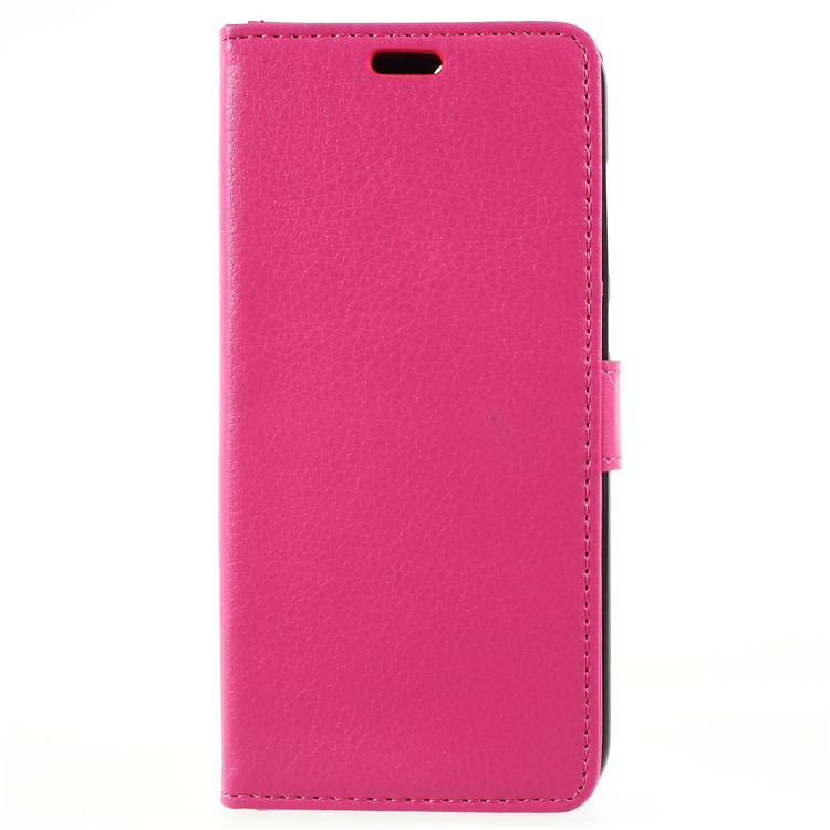 Litchi Skin PU Leather Wallet Stand Case for Huawei Honor 9 Lite / Honor 9 Youth Edition - Rose-1