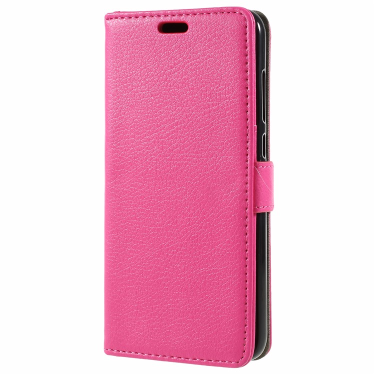 Litchi Skin PU Leather Wallet Stand Case for Huawei Honor 9 Lite / Honor 9 Youth Edition - Rose-3