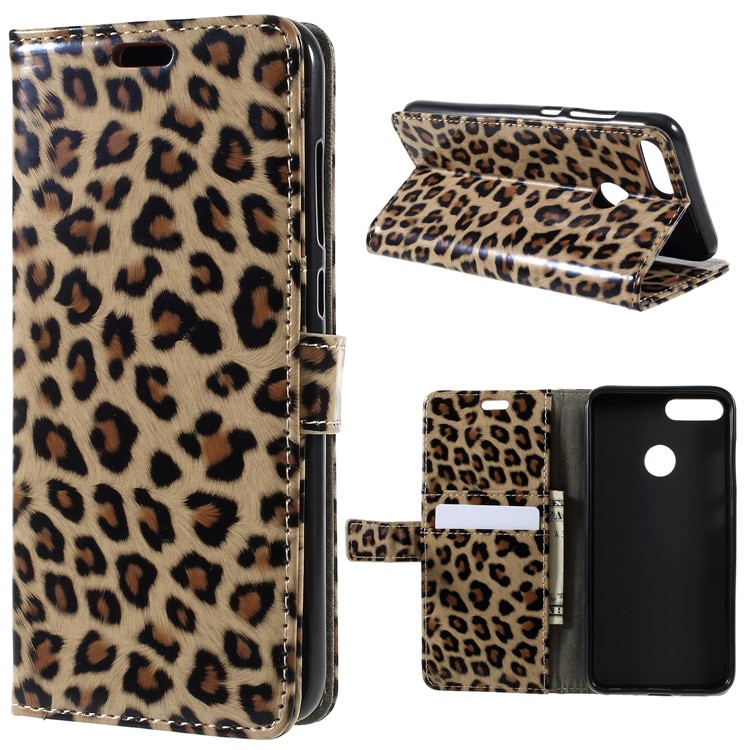 Leopard Pattern Wallet Leather Stand Case for Huawei P9 Lite / G9 Lite-1