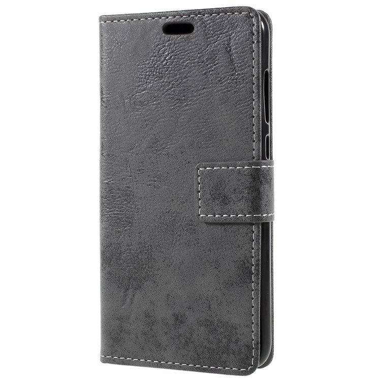 Vintage PU Leather Wallet Protective Phone Casing for Huawei Honor 9 Lite / Honor 9 Youth Edition - Grey-2